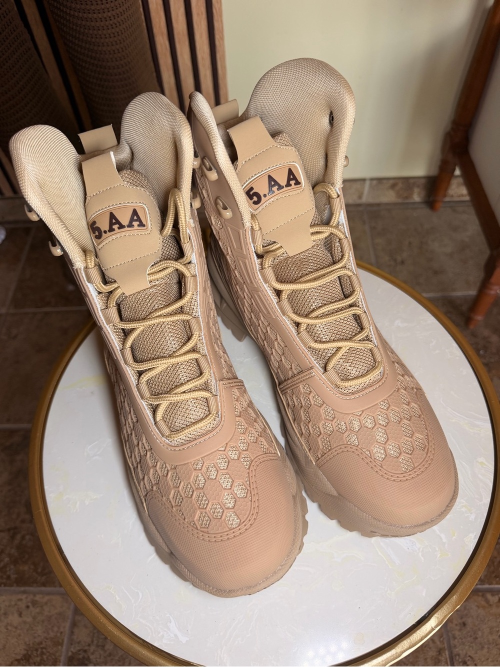 Men Tan Tactical Boots — Lightweight Comfort